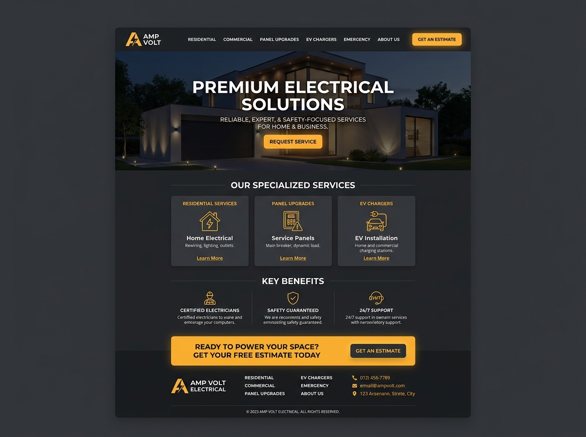 Electricians - web design